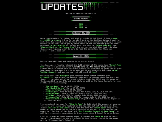 updates screenshot
