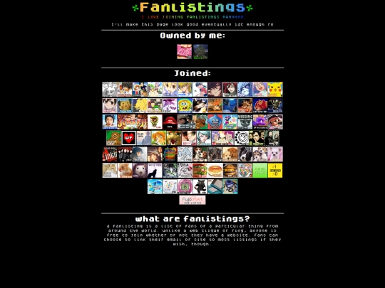 fanlistings screenshot