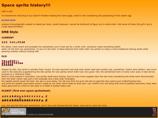 spritehistory screenshot
