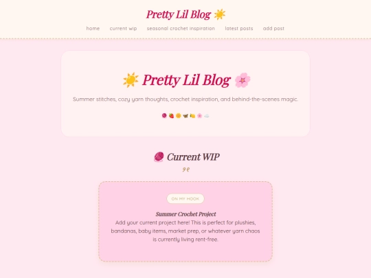 blog screenshot