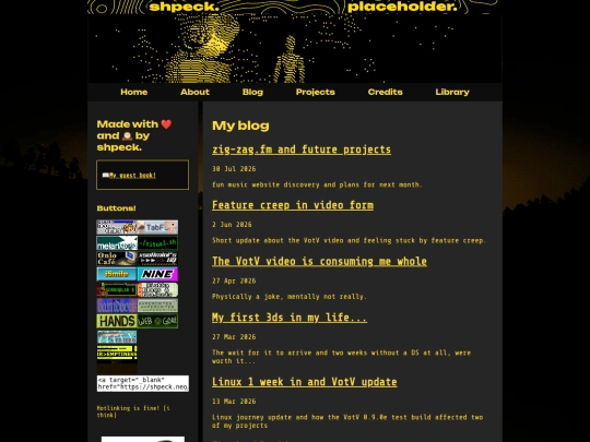 blog screenshot