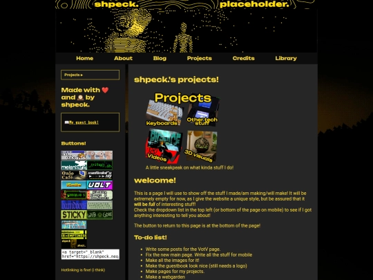 projects screenshot