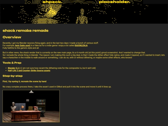 projects/shack-render-remake screenshot