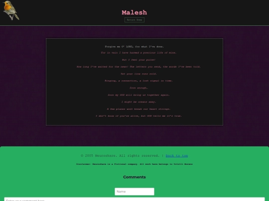 Neuroshare/malesh screenshot