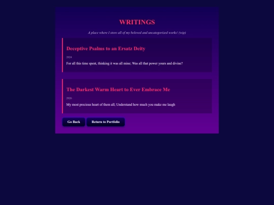 portfolio/writing screenshot