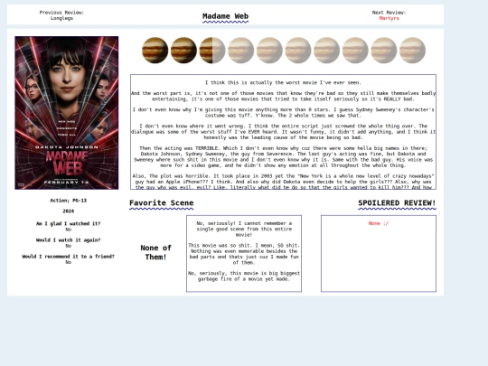 madameweb screenshot