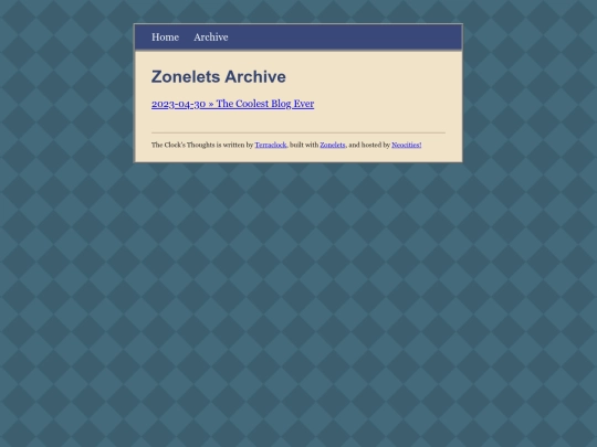 blog/archive screenshot