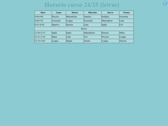 horario screenshot