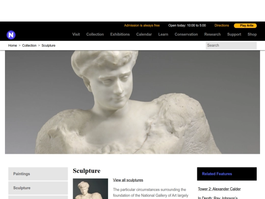 collection/sculpture screenshot