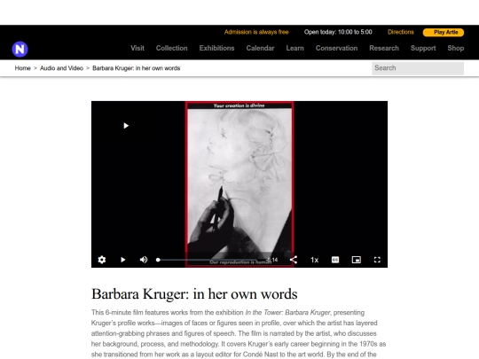 videos/films/barbarakruger screenshot
