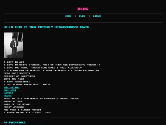 blog screenshot