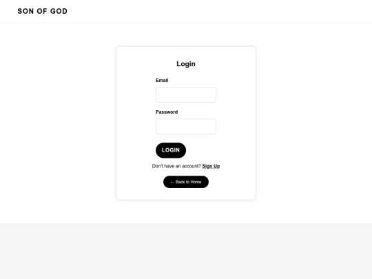login screenshot