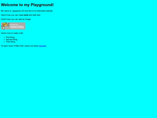 index screenshot