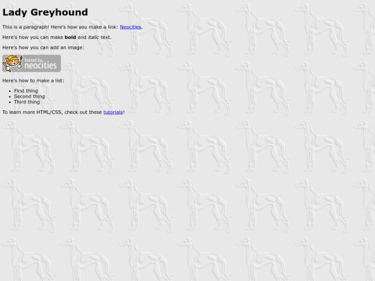 ladygreyhound screenshot