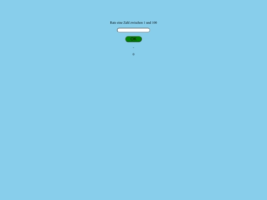 zahlenRaten screenshot