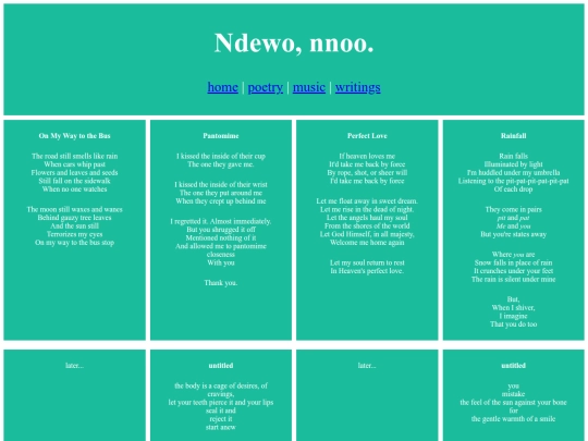 poetry screenshot