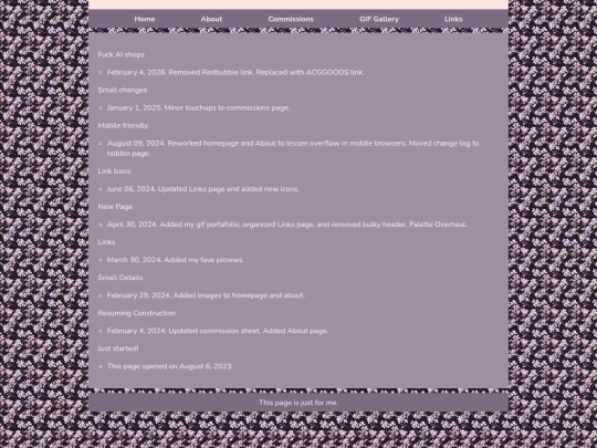 ChangeLog screenshot