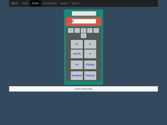CarruselBootstrap/ejercicio_calculadora screenshot