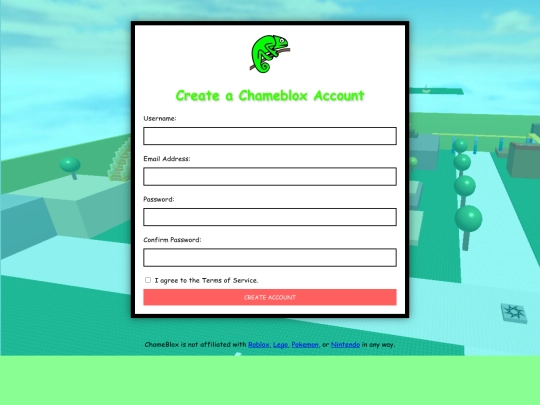 signup screenshot
