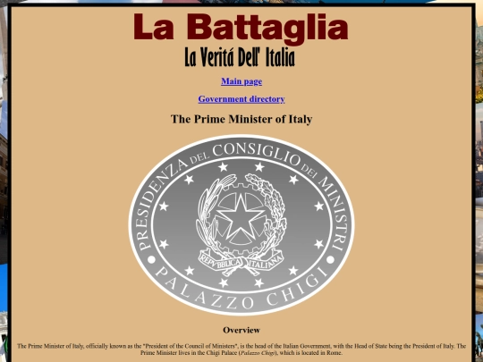 government/primeministerofitaly screenshot