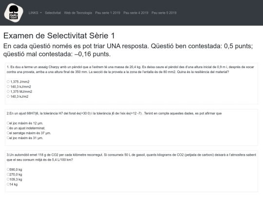 selectivitat/sèrie 1 screenshot