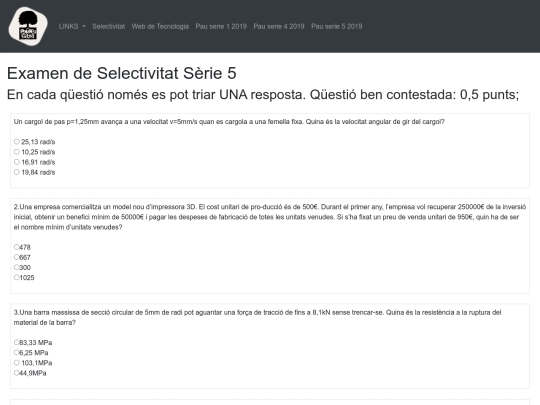 selectivitat/sèrie 5 screenshot