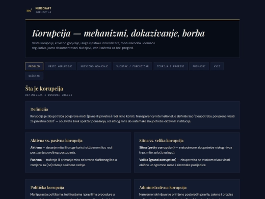 korupcija screenshot