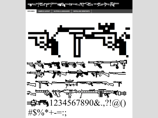 webfontkit-20260317-030915/firearmencyclopedia-demo screenshot