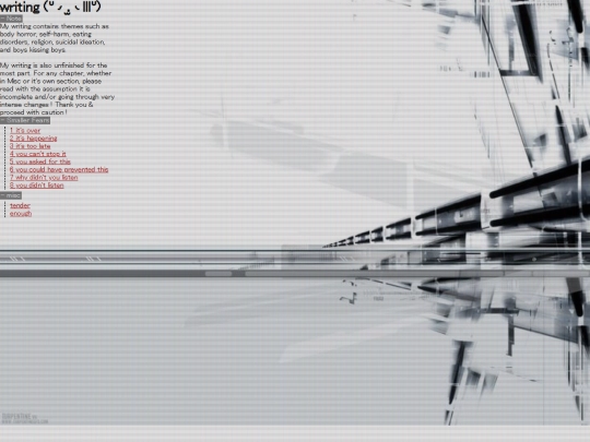 writings screenshot