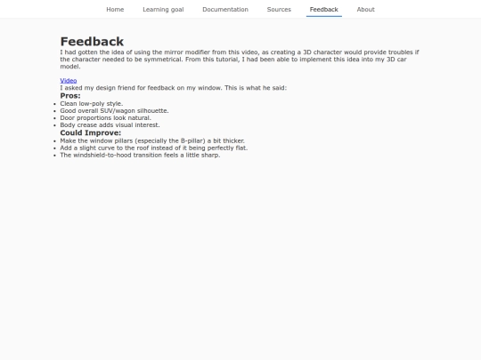 feedback screenshot