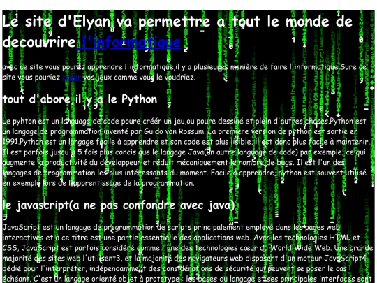 index screenshot