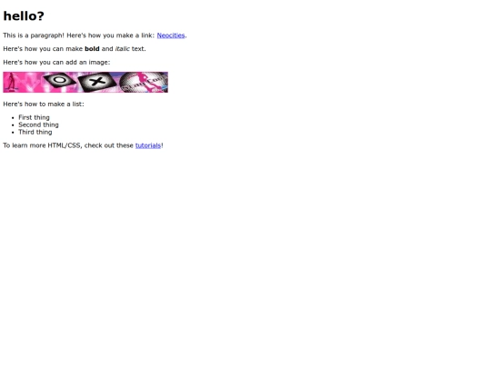 index screenshot