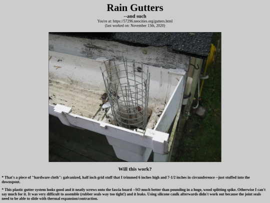 gutters screenshot