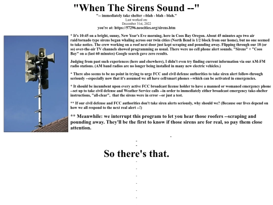 sirens screenshot