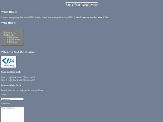 test screenshot