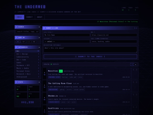 index screenshot