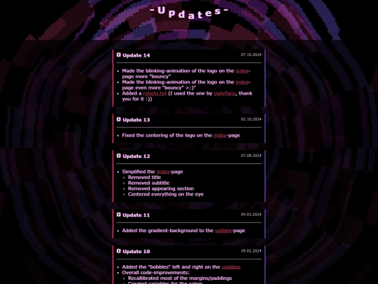 updates screenshot