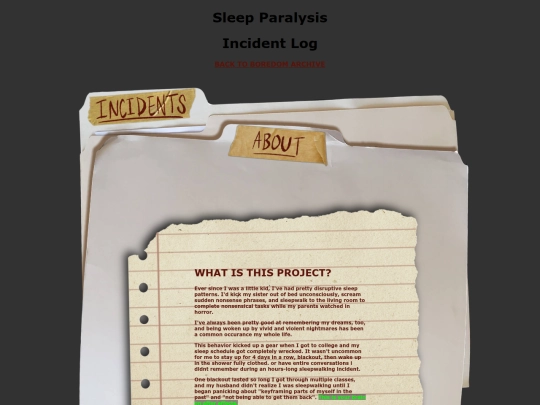 sleepparalysis-about screenshot
