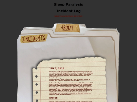 sleepparalysis screenshot