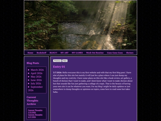 Pages/blog screenshot