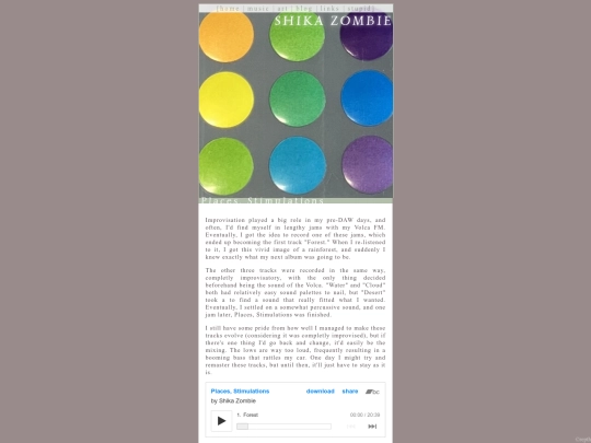 albums/places screenshot