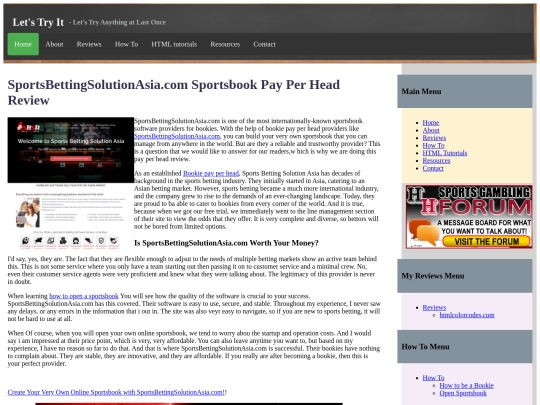 SportsBettingSolutionAsia.comPayPerHeadReview screenshot