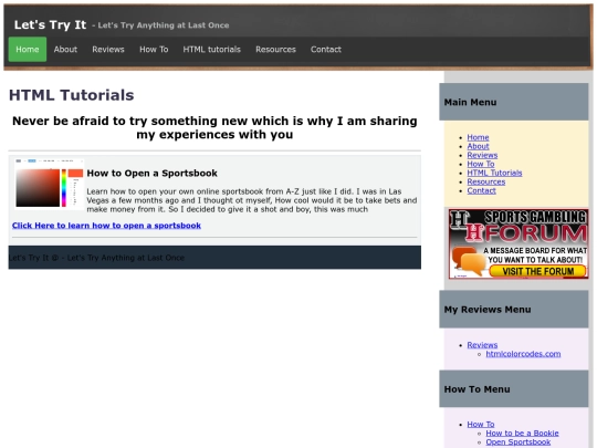 htmltutorials screenshot
