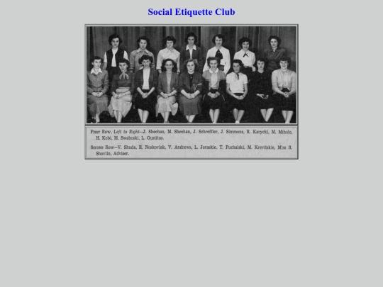 Clubs/SocialEtiquette screenshot