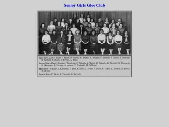 Clubs/SrGirlsGlee screenshot