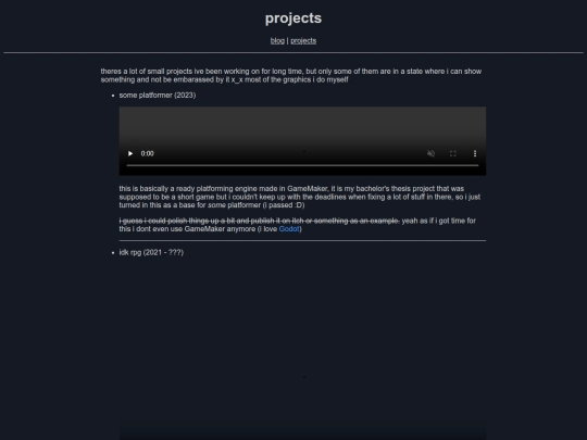 projects screenshot