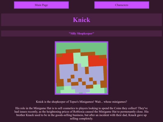 characters/knick screenshot