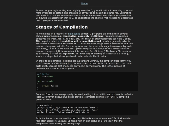 Course/C/Headers screenshot