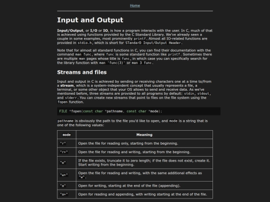 Course/C/IO screenshot
