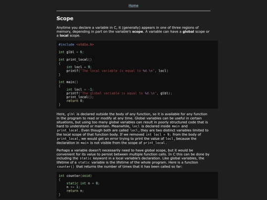 Course/C/Memory screenshot